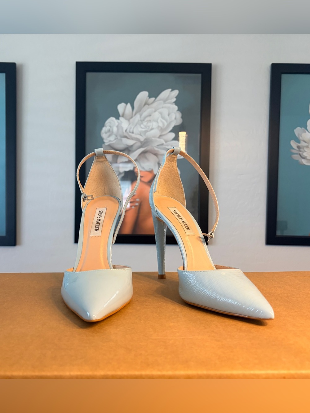 Steve Madden Light Blue Pointed Stilettos